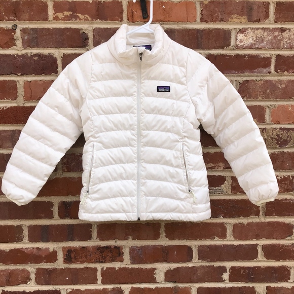 patagonia white down jacket